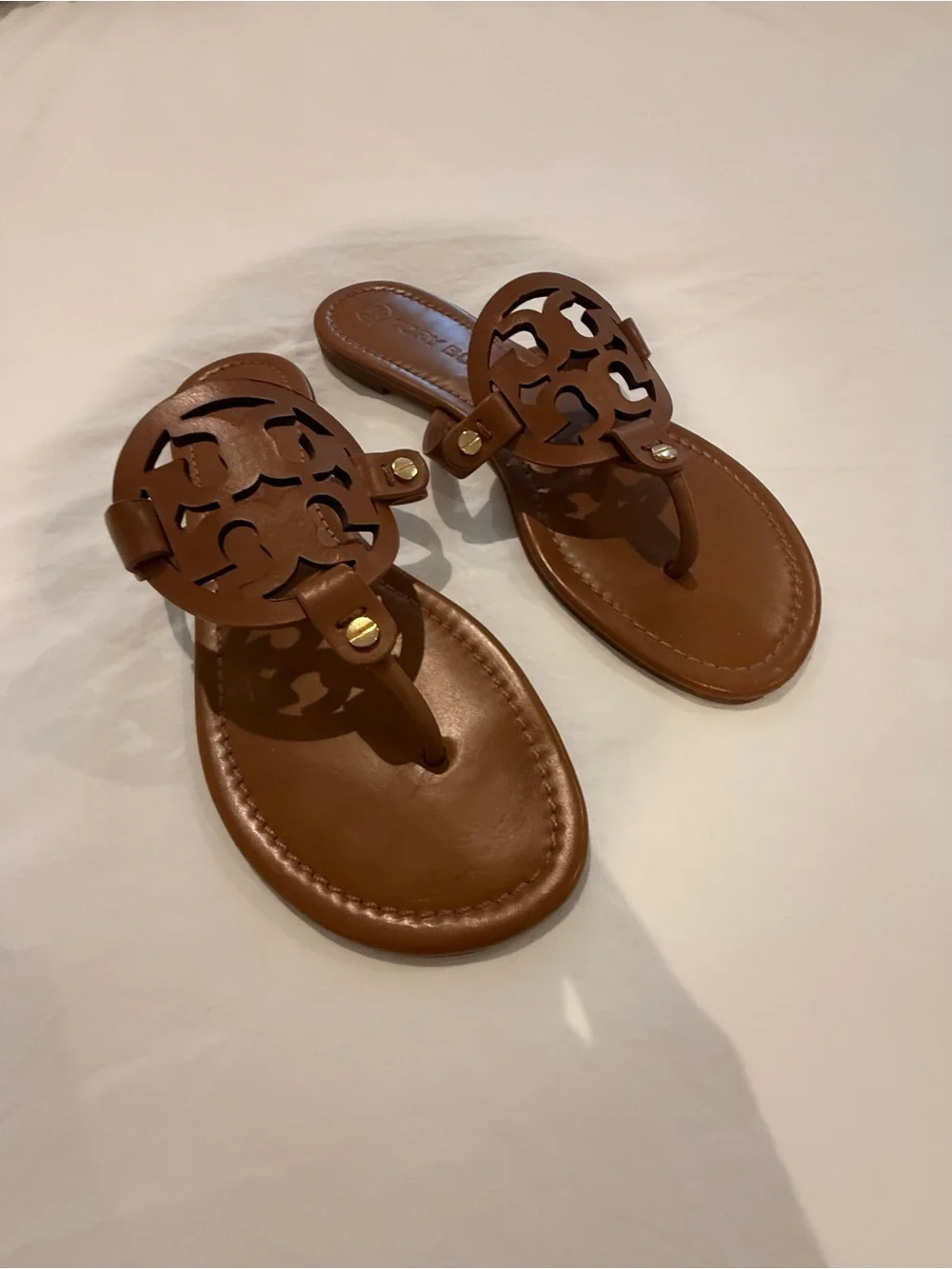 Tory Burch Miller Sandals- Vintage Vachetta size 9m